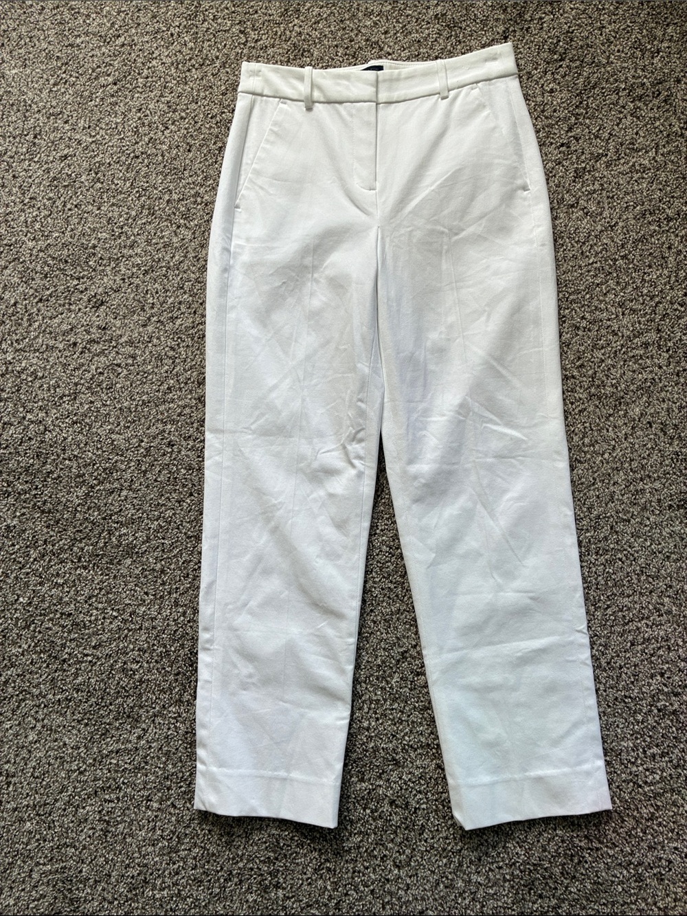 ⭐️ J. CREW White Women's Tailored Straight-Leg Pants